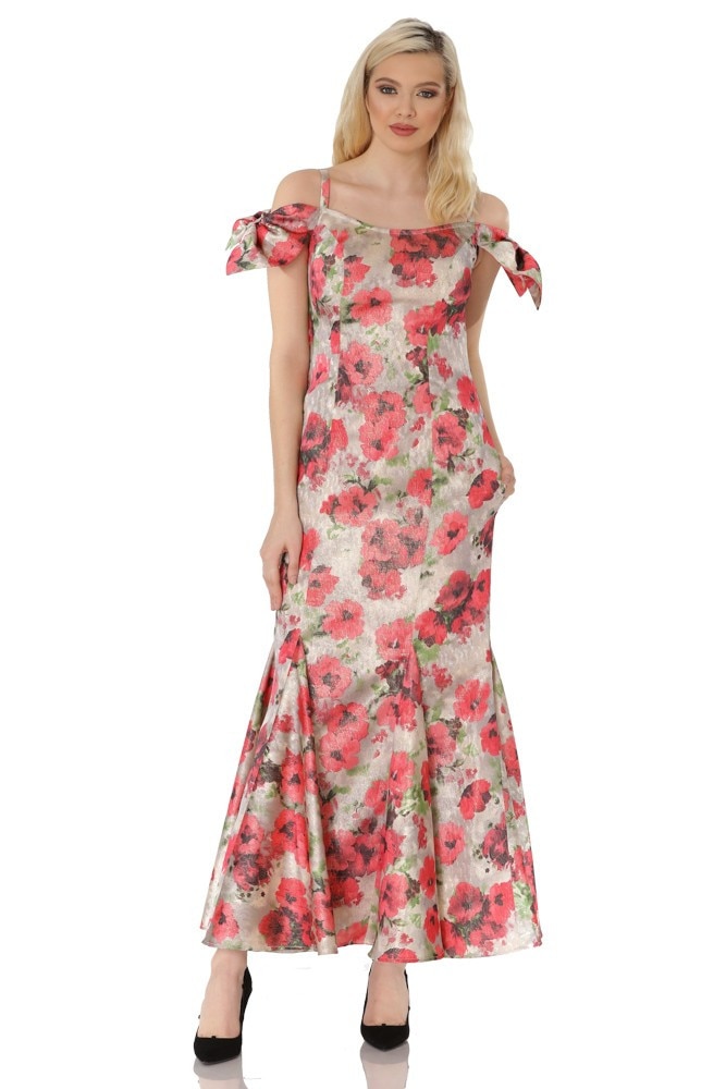 Rochie jacquard Liza Panait T-9E multicolor