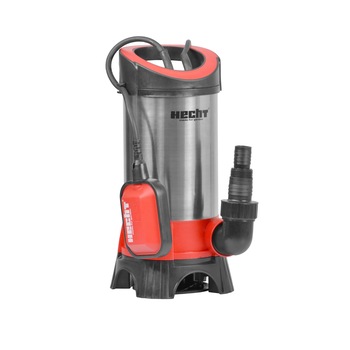 Pompa submersibila de apa HECHT 3011, INOX, 1100 W, 15000 l/h, 7 m adancime de captare, 10 m inaltime de refulare Pompa submersibila de apa HECHT 3011, INOX, 1100 W, 15000 l/h, 7 m adancime de captare, 10 m inaltime de refulare
