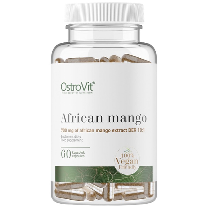 Supliment alimentar OstroVit African Mango 700 mg / Vege, 60 capsule