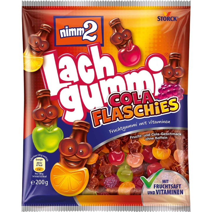 Jeleuri Nimm2 Lachgummi Cola, 200g