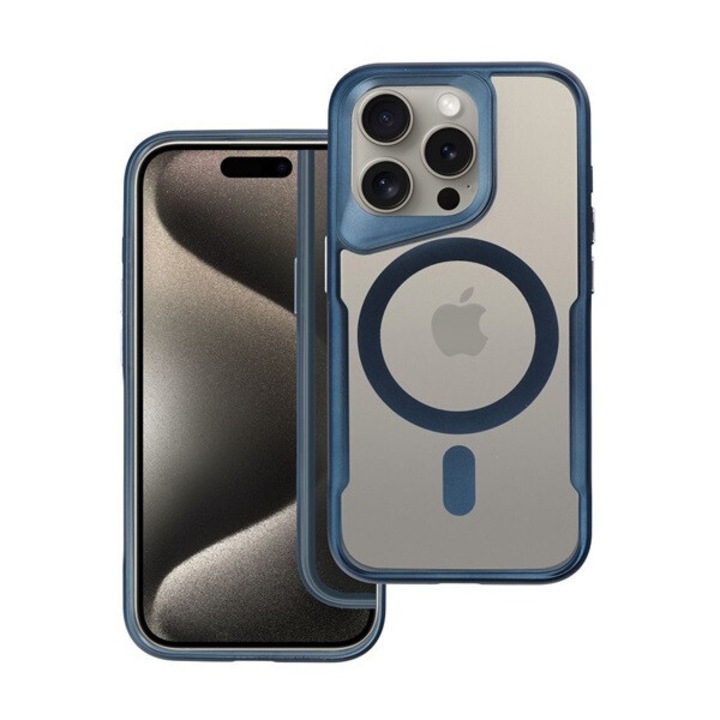 Ergofit Apple iPhone 16 Plus MagSafe kompatibilis hátlap tok, kék