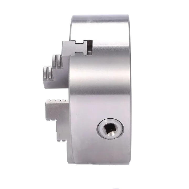 Mandrina cu autocentrare cu 3 falci, operare manuala, constructie durabila, 100 mm