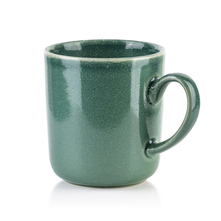 Cana ceramica Mondex BASIC NATURE 300ml, 13x9,5x10cm, design modern, culori variate