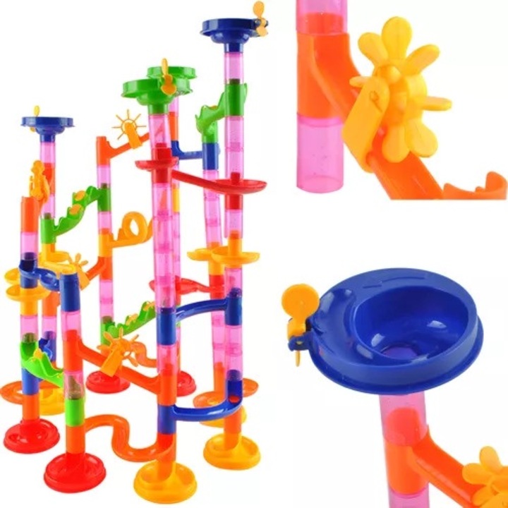 Интерактивна играчка Kruzzel 3D, комплект от 105 елемента и 30 топки, 35x35x40см, образователна