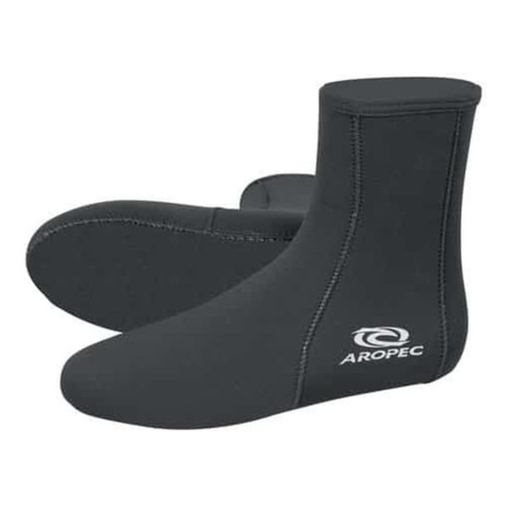 Sosete din neopren Aropec Fox, 5mm, Negru, 45-48 EU