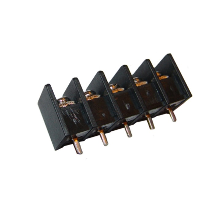 Luster terminál, PCB, 20A, 300V, fekete, 5 tűs, 3, 3 mm2