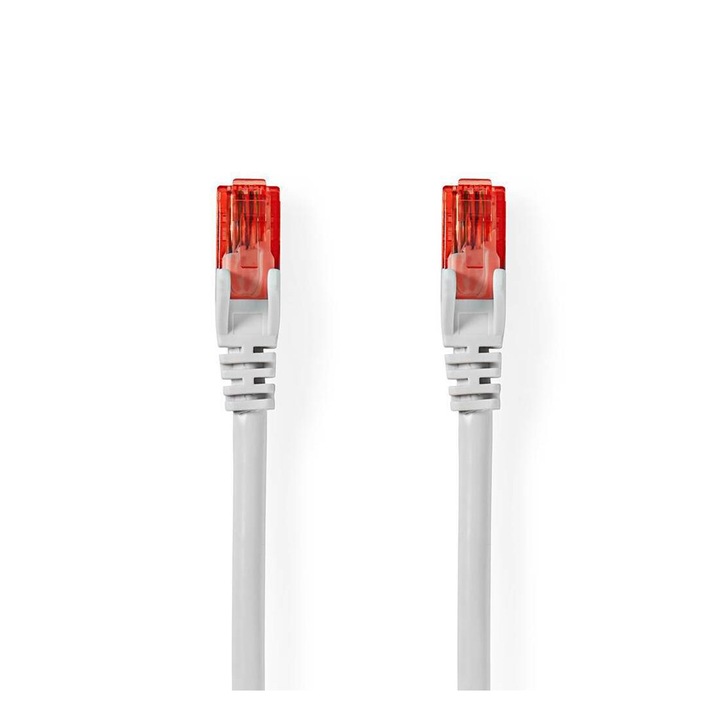 Кабел мрежов Nedis, Кръгъл, UTP, LAN, PATCH, RJ45 8pin(м), CAT6, 3m