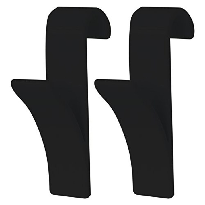 Set 2 carlige pentru prosoape negre