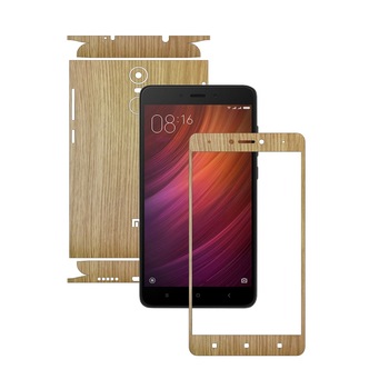 Folie de protectie Carbon Skinz, Husa de tip Skin Adeziv pentru Carcasa, Lemn Stejar dedicata Xiaomi Redmi Note 4, 4X Folie de protectie Carbon Skinz, Husa de tip Skin Adeziv pentru Carcasa, Lemn Stejar dedicata Xiaomi Redmi Note 4, 4X