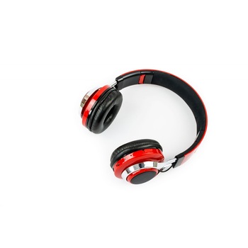 Casti Bluetooth Soundvox™ TM-021 cu microfon, Over The Ear, Radio FM, Rosu-Negru Casti Bluetooth Soundvox™ TM-021 cu microfon, Over The Ear, Radio FM, Rosu-Negru
