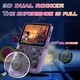Consola Portabila R36S, Axroad Mall, 64GB, Ecran IPS de 3.5 inchi, Joystick 3D dual, 3500mAh, Incarcare tip c, Compatibil cu Multiple Emulator, Violet/Negru