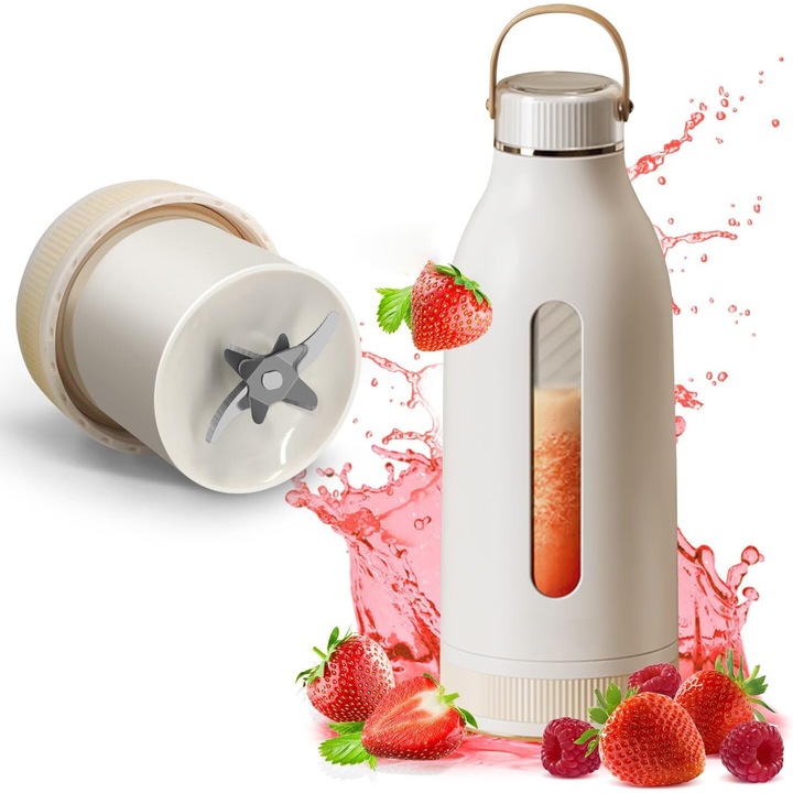 Преносим блендер AYCYKD, 40 W, 2 скорости, 18 oz, USB Type-C, компактен дизайн