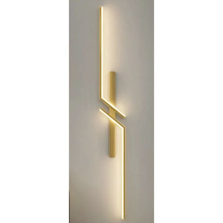 Модерна LED лампа LOOPITYS, 60CM, 3 цветни температури, минималистична, за спалня, хол