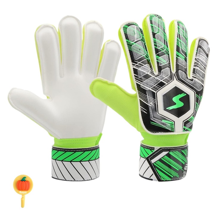 Спортни ръкавици Ronyes, Super Soft латекс, зелени, размер 8