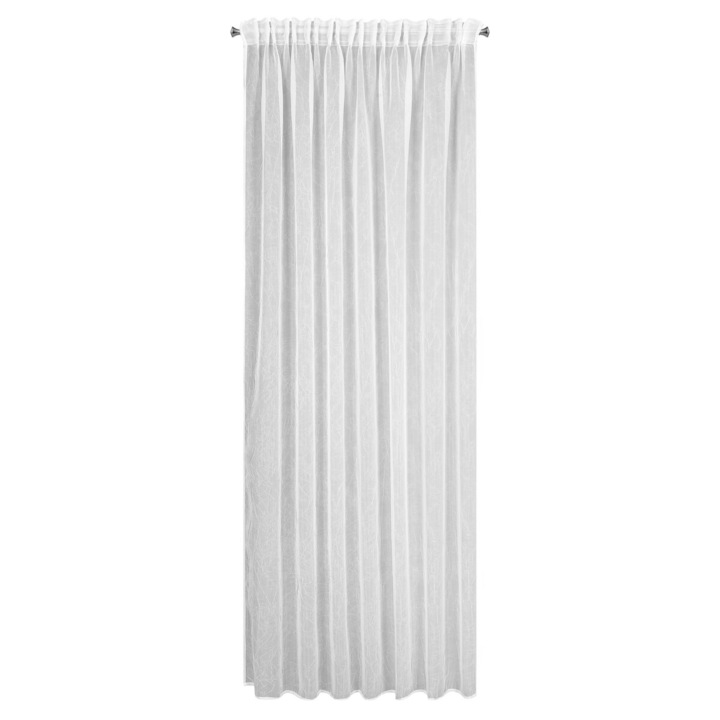 Függöny ELIA 140 x 270 cm rejansa Eurofirany fehér nem kell vasalni