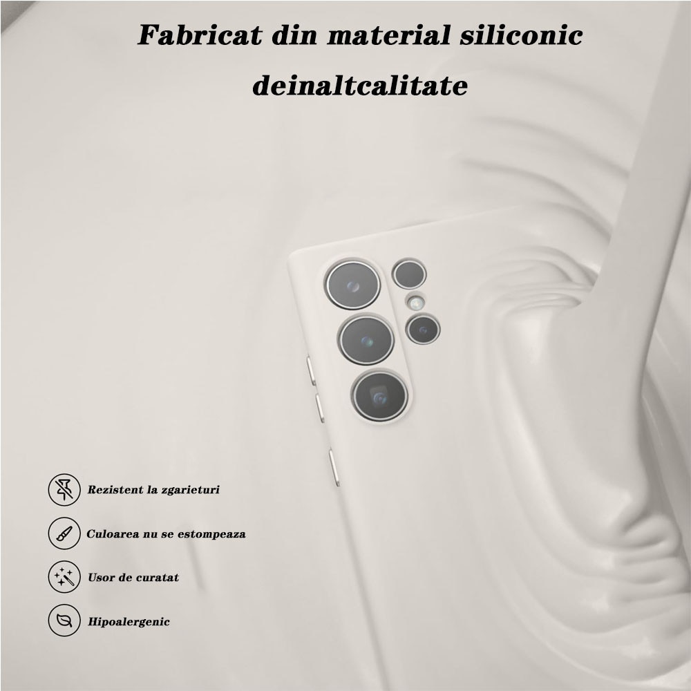 Husa de protectie pentru, GUIXUAN, Compatibila cu, Samsung Galaxy S25 Ultra, Silicon, Alb
