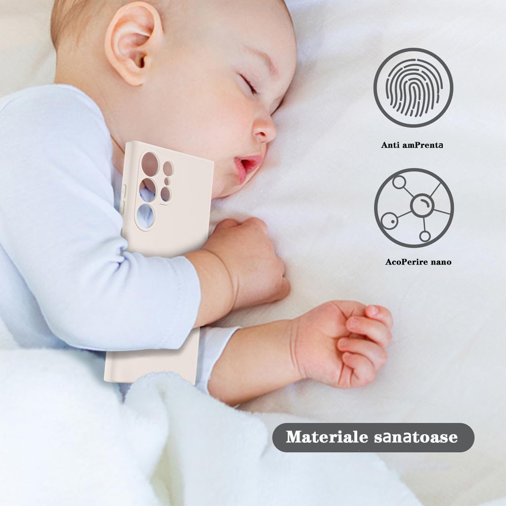 Husa de protectie pentru, GUIXUAN, Compatibila cu, Samsung Galaxy S25 Ultra, Silicon, Alb