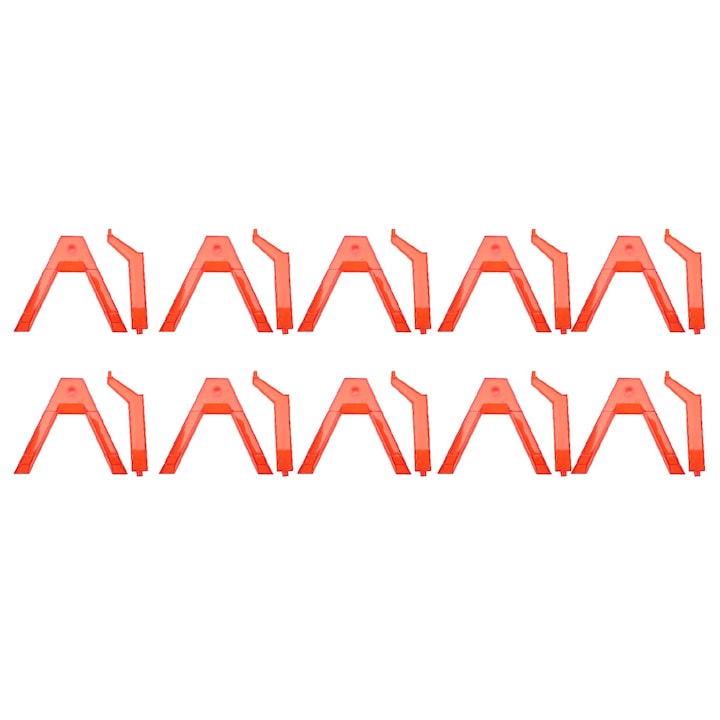 Комплект от 10 стойки за фигурки, longziming, гъвкави, червени, 6 инча