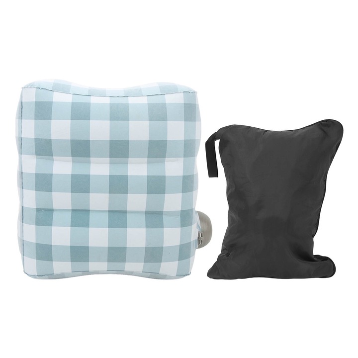 Надуваема възглавница за крака, регулируема на 3 нива, за пътуване със самолет, за деца, възрастни, пътуване със самолет