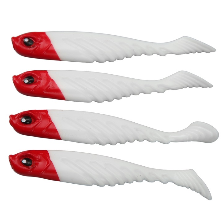 T-alakú puha csali, Enforose, 4 db AR48 swimbait 75mm 3.2g műcsali felszerelés sós- és édesvízi horgászathoz