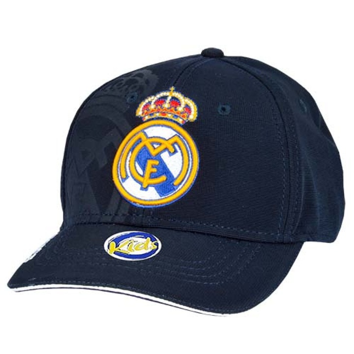 Real Madrid CF sapka, hímzett embléma, sötétkék