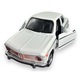 Macheta BMW 2002, din Metal, cu Lumini si Sunete realistice de Motor si Alarma, cu Functie Pull-Back, cu Functie de Deschidere a Usilor - Alb