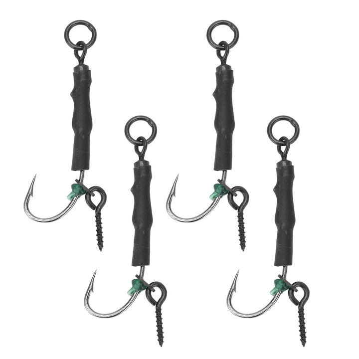 Enforose horgászhorog készlet 4 darabos, rézötvözetből, PTFE, édes- és sósvízhez