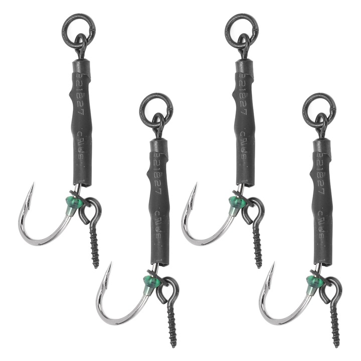 Enforose horgászhorog készlet, 4 darabos, rézötvözetből és PTFE anyagból, édesvízi és sósvízi horgászathoz, 9g