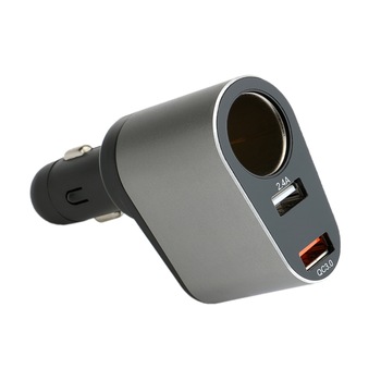 Incarcator auto dual USB +splitter A+, Quick Charge Incarcator auto dual USB +splitter A+, Quick Charge