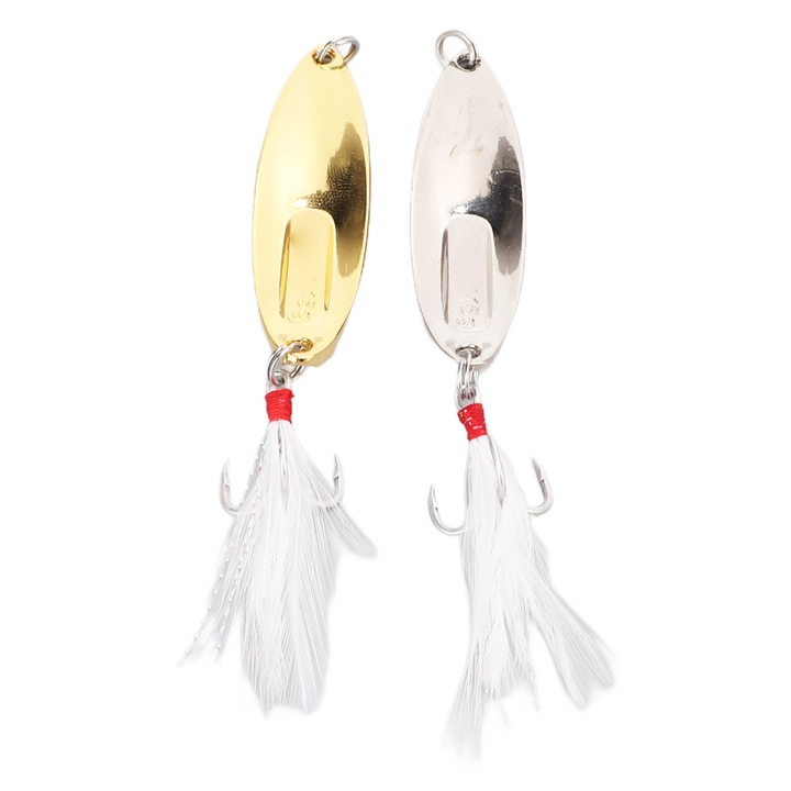 Fém horgászcsalik, Enforose, 2 db világító kemény fém csali pisztráng lazac