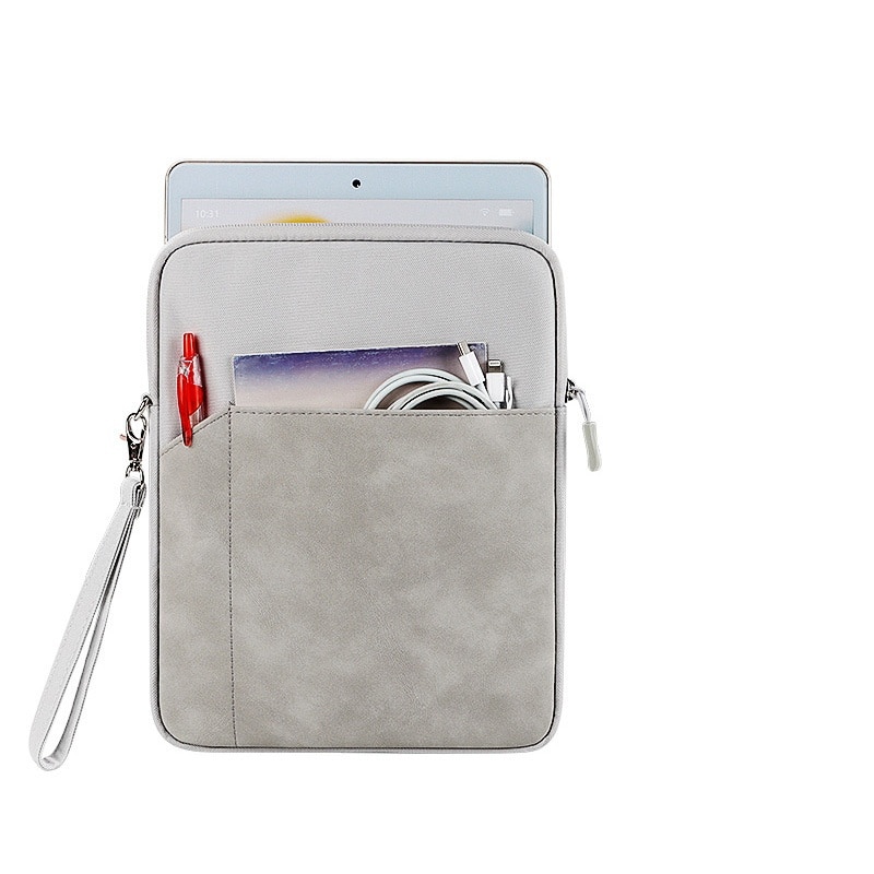 Cutie de stocare pentru tableta, poate stoca incarcatorul cablului de date pentru telefonul mobil, 7,9/8-10,8/11 inci, buzunar digital intern, protectie completa, valoare ridicata, design cu doua straturi, gri