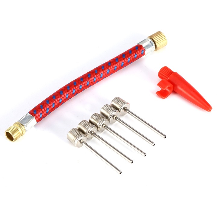 Kit adaptor pompa 7 bucati conectori pentru ac Fotbal Baschet Anvelopa pentru biciclete