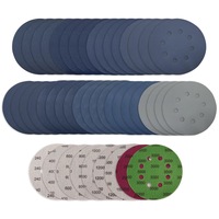 Set 36 Discuri de Slefuit, SACONELL, 125mm, Prindere cu Scai, 8 Gauri, 9 Granulatii (240, 400, 600, 800, 1000, 1200, 1500, 2000, 3000), Slefuire Umeda si Uscata, pentru Lemn si Metal