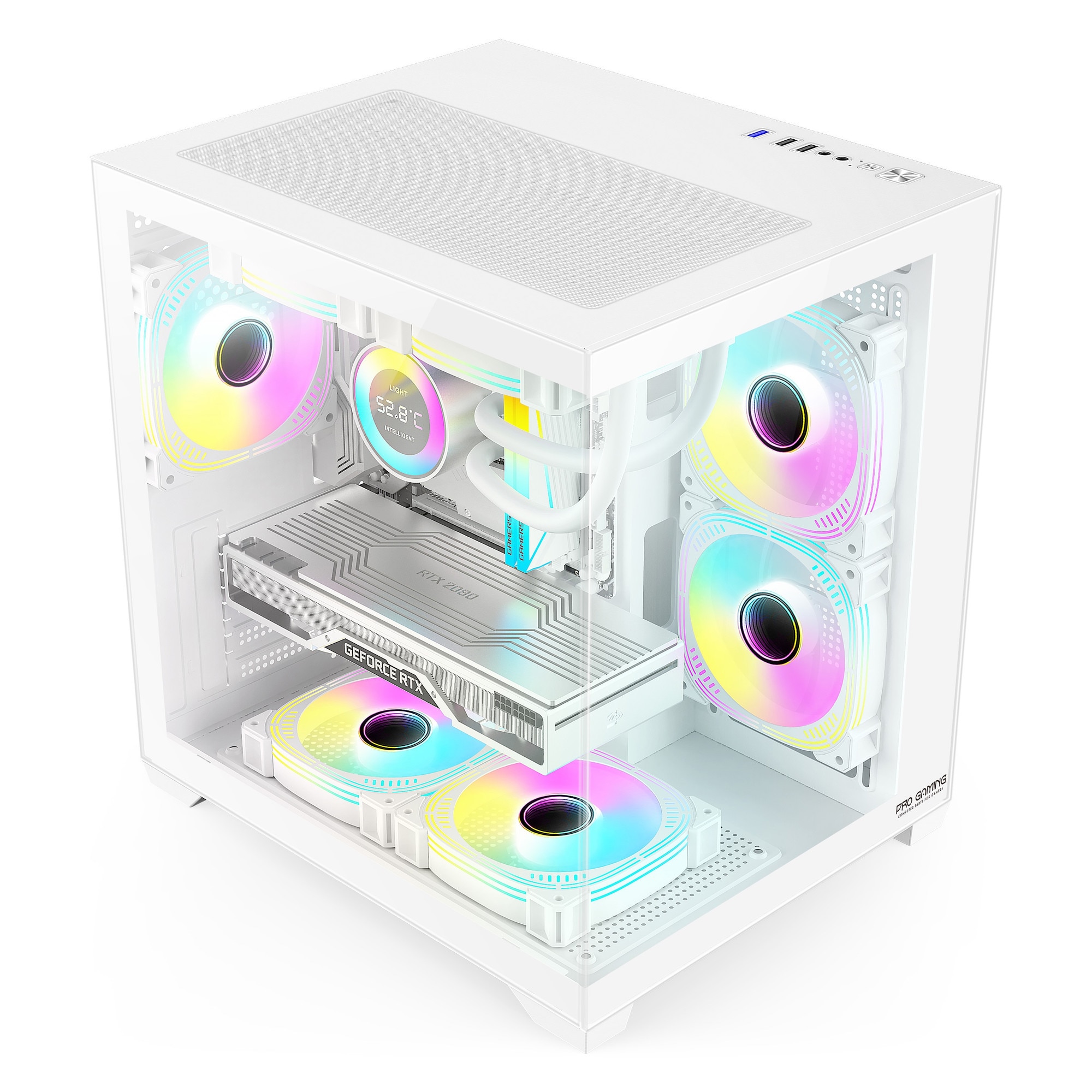 Sistem Desktop Pc Gaming Ambra White Intel Core I5 9400 pana la