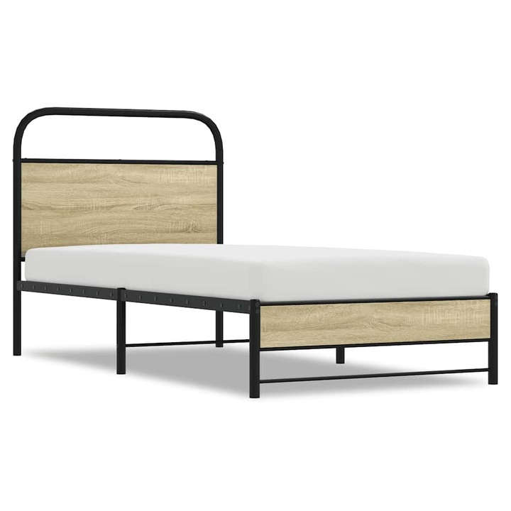 VidaXL ágykeret matrac nélkül 80x200 cm sonoma tölgyfa műfa 15.85 kg 4100419