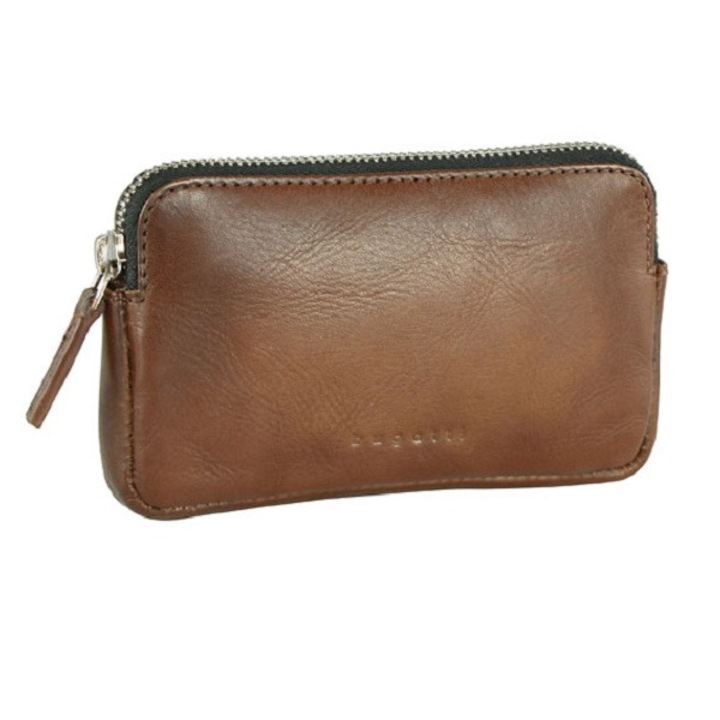 Калъф за ключове Bugatti Domus, естествена кожа, коняк