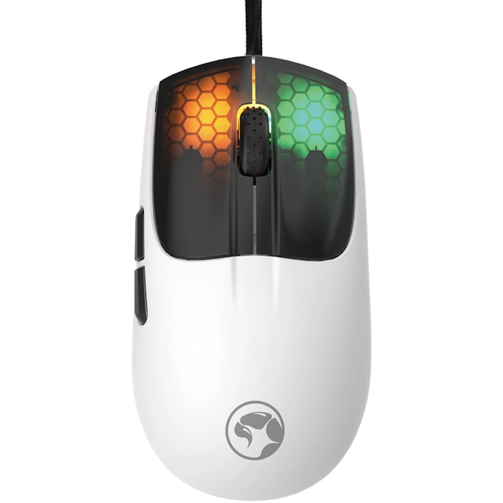 Геймърска мишка Marvo M727, Бял, USB