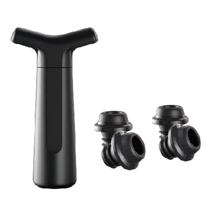 Dop pentru vin, plastic, negru