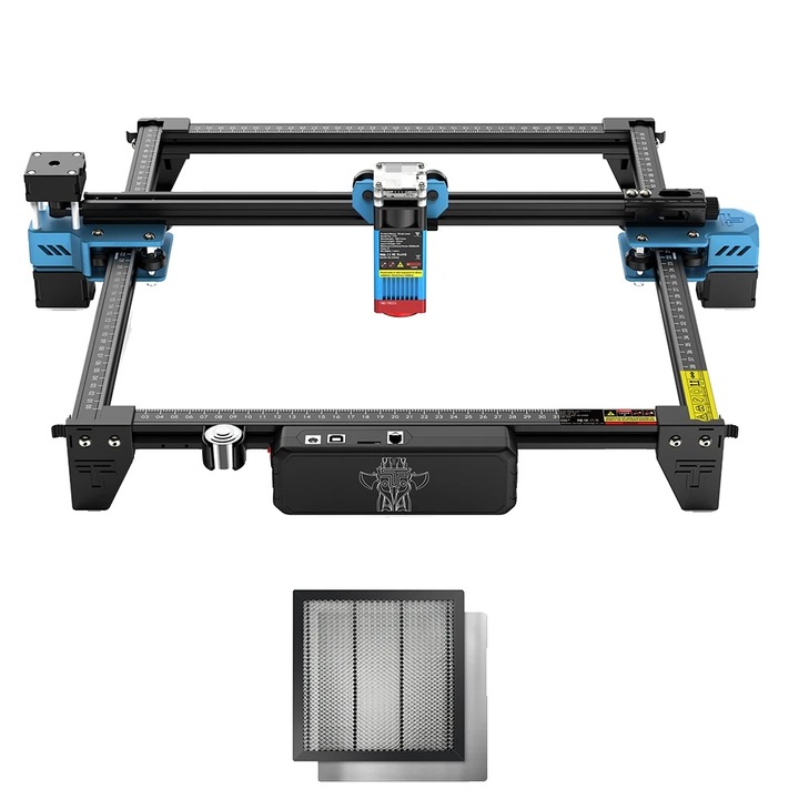 Lézergravírozó gép, TTS-55 PRO, 300x300mm, pontosság 0,1mm, EU