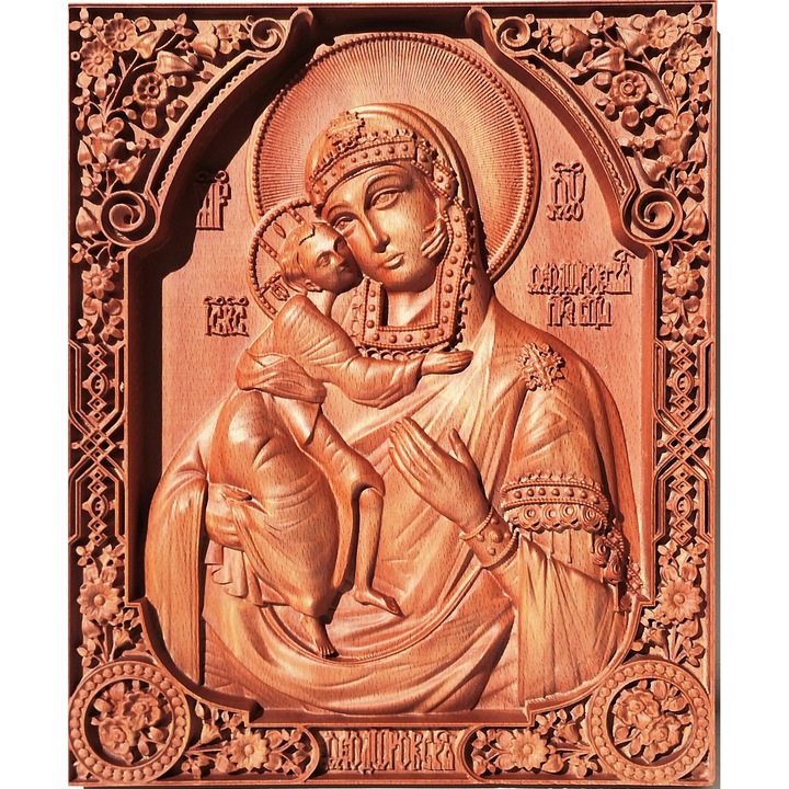 Vlagyimir Szent Szűz ikonja - fafaragás
