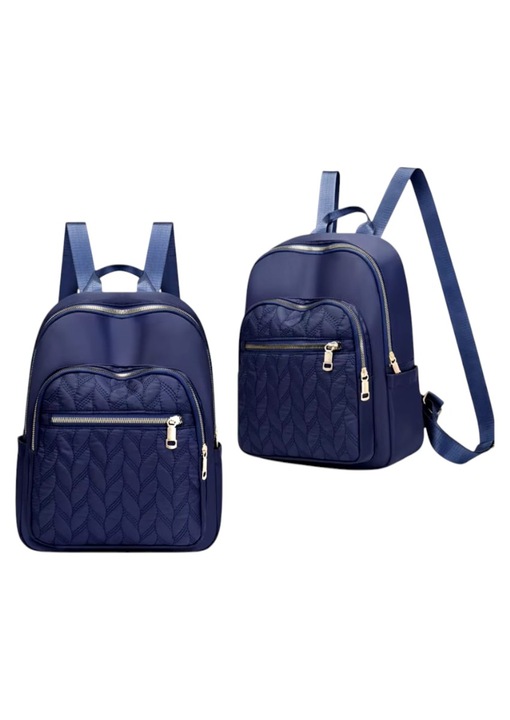 Női hátizsák tartós textil anyagból, állítható pántokkal, R2276, kék