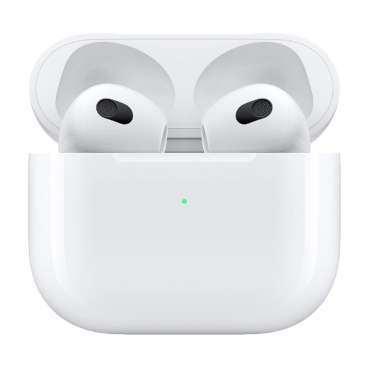 Безжични слушалки, подобни на Apple Pods 3, бели