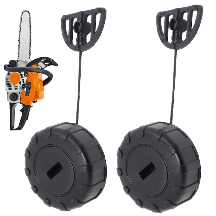 Set 2 Capace Rezervor Ulei pentru Fierastraie cu Lant, Lhdfyqt, 45mm, Negru
