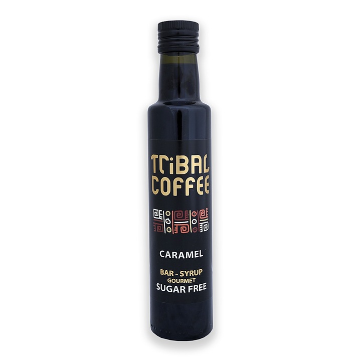 Sirop Cafea, Tribal Coffee, Caramel fara zahar, 250ml