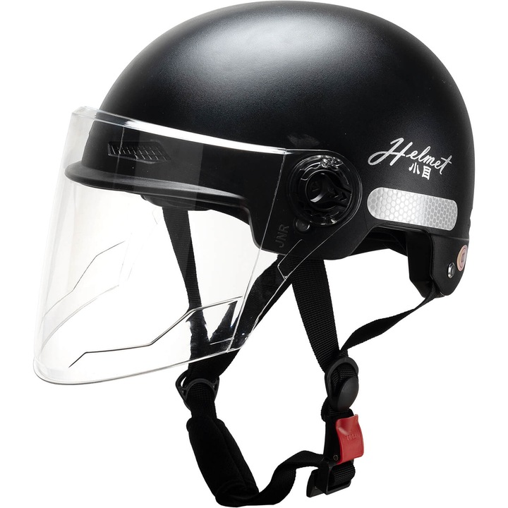 Casca de protectie cu viziera Action One Jump, reglabila, negru