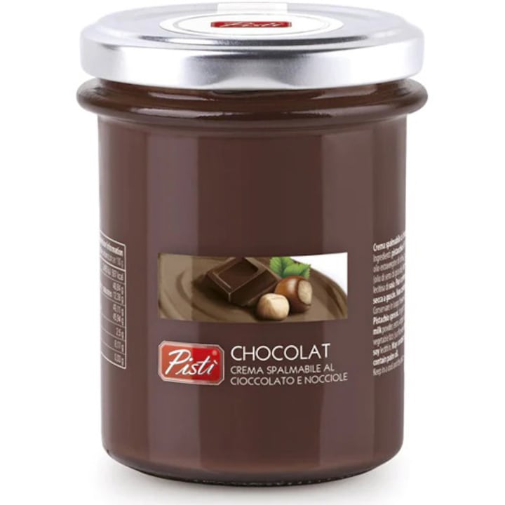 Crema tartinabila cu ciocolata si alune de padure, Pisti, 200g