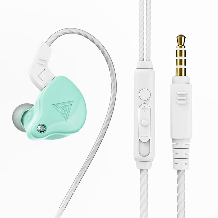 Casti Edifier, cu fir, intraauriculare - butoni, pentru smartphone，3.5mm, telecomanda pentru apeluri/volum，1.2 m，sunet HiFi, alb