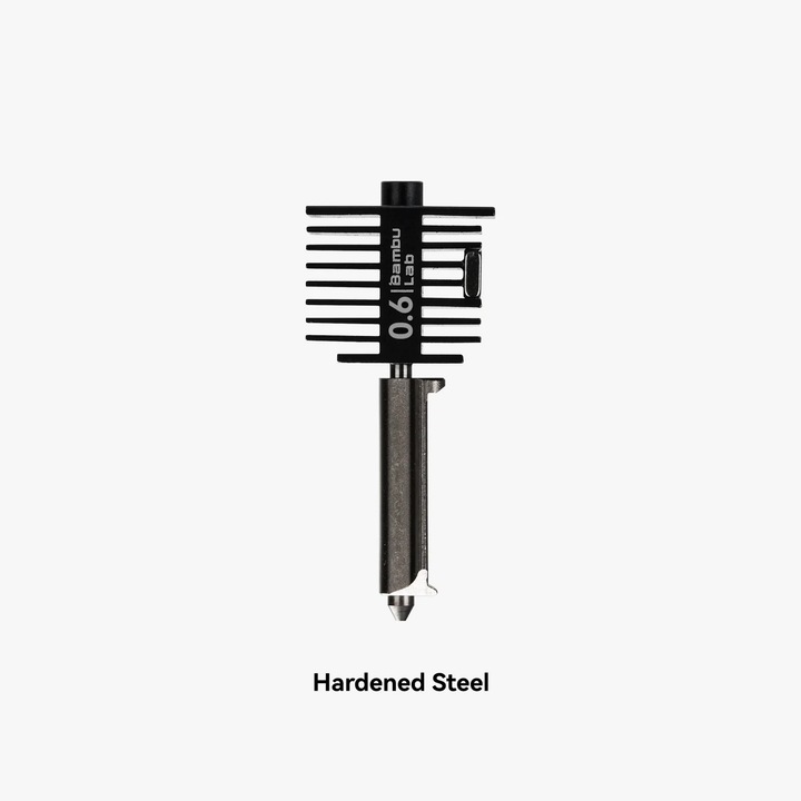 Hotend edzett acél fúvókával, Bambu Lab, 0,6 mm, Bambu Lab A1 és A1 Mini számára