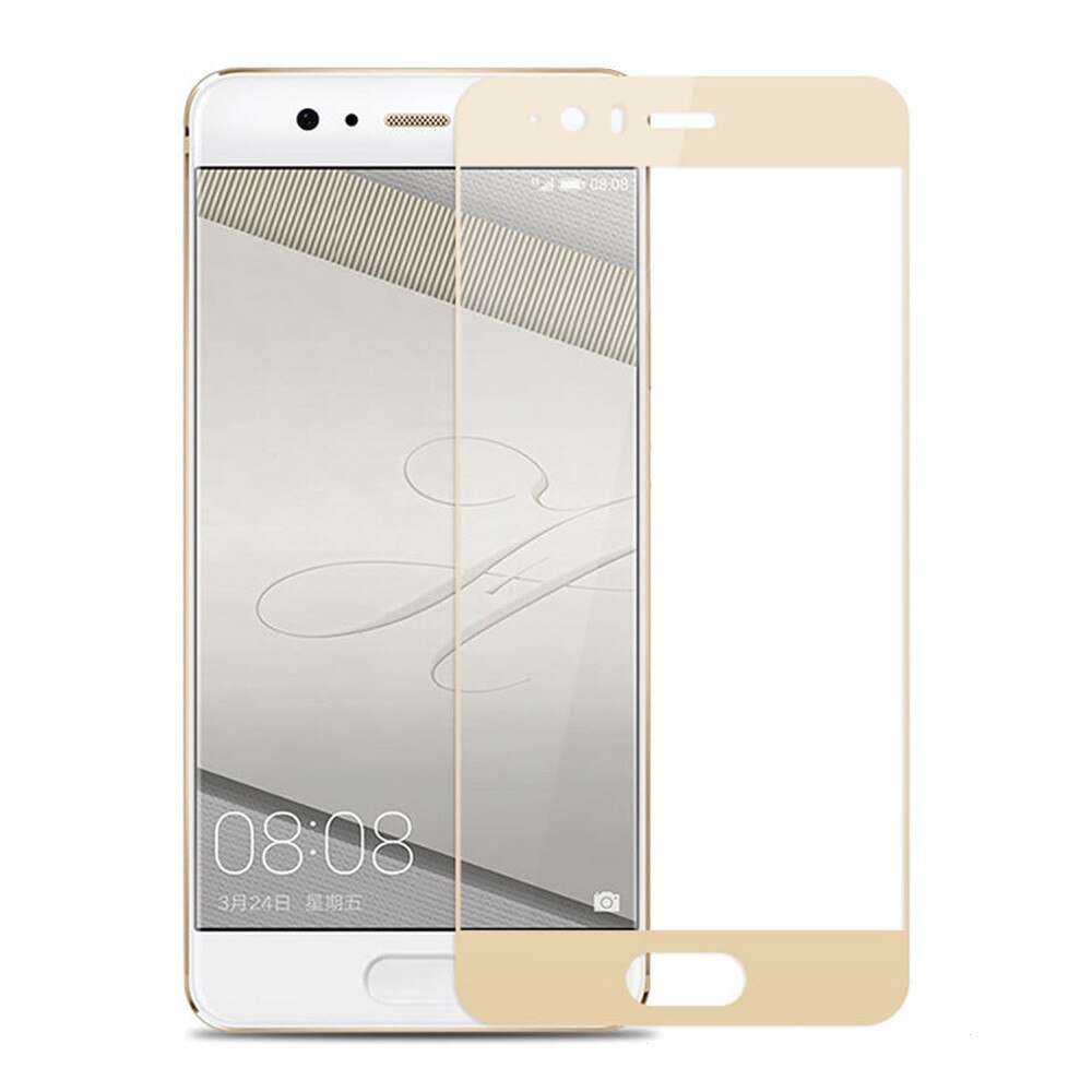 Folie din sticla temperata full size OkMore pentru Huawei P10 Plus, auriu
