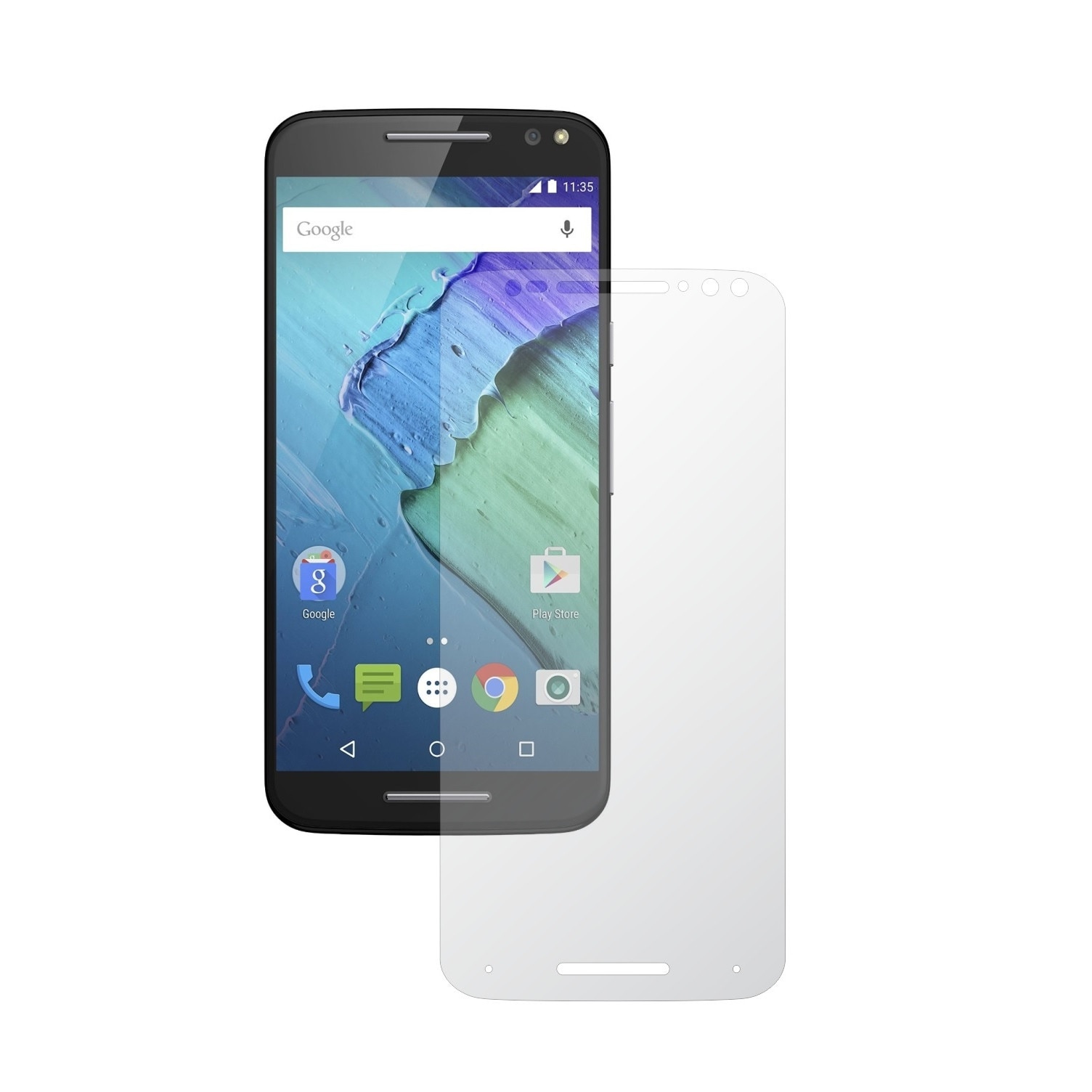 Set 2 Folii Protectie Ecran, Acoperire Totala, Adezive si Foarte Flexibile, Invisible Skinz Ultra-Clear HD pentru Motorola Moto X Pure, X Style